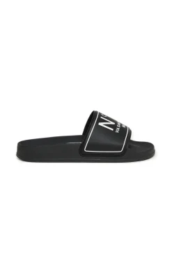 Slippers And Sandals | Slippers And Sandals>N°21 Branded slide slippers black
