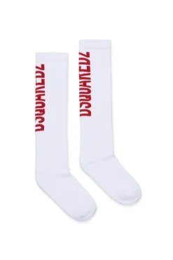 Socks | Socks>DSQUARED2 Branded socks tango red