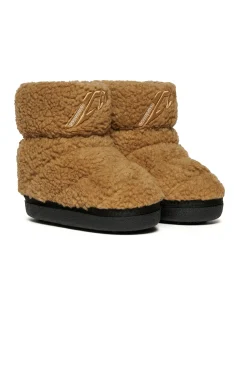 Boots And Combat Boots | Boots And Combat Boots>DSQUARED2 Branded teddy snow boots warm camel