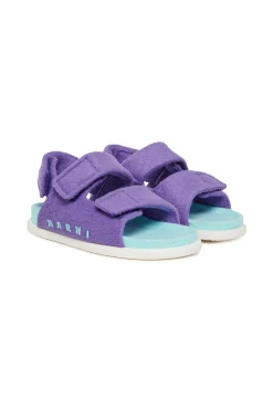 Slippers And Sandals | Slippers And Sandals>MARNI Branded terry fussbett sandals violet