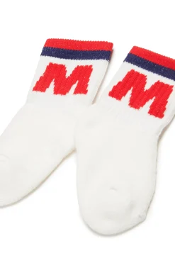 Accessories | Logomania>MARNI Branded terry socks white