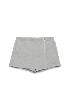 Shorts>MARNI Branded wallet shorts inox gray melange