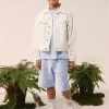 Jackets And Padded Jackets | Logomania>MM6 MAISON MARGIELA Branded white denim jacket off white