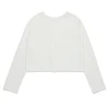Knitwear | Party Looks>MAX&Co. Cardigan-pullover with embroidered heart antique white