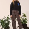 Pants | Pants>MM6 MAISON MARGIELA Cargo pants with Numeric logo brown