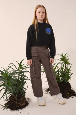 Pants | Pants>MM6 MAISON MARGIELA Cargo pants with Numeric logo brown