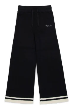 Pants>MARNI Cashmere-blend knitted trousers black