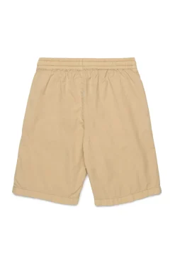 Shorts>DIESEL Casual shorts branded with Oval D logo beige