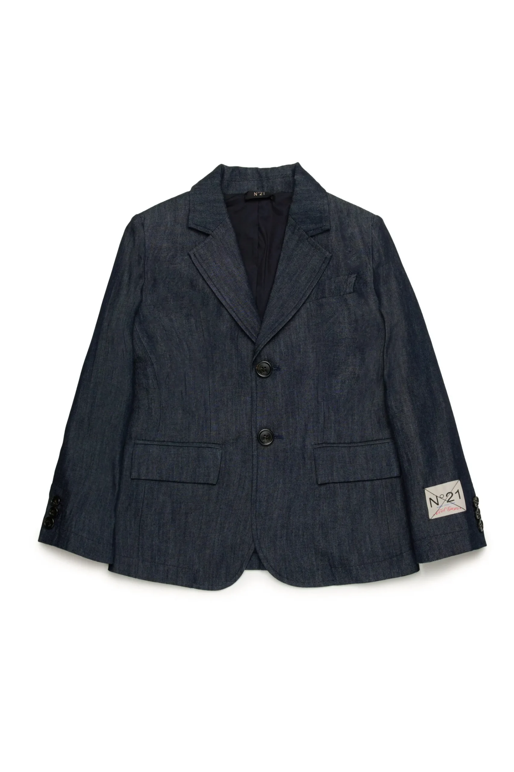 Party Looks | Party Looks>N°21 Chambray denim blazer jacket blue denim