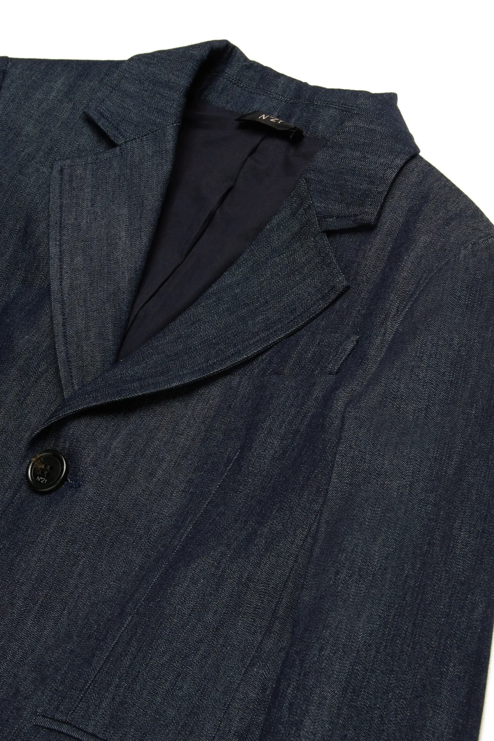 Party Looks | Party Looks>N°21 Chambray denim blazer jacket blue denim