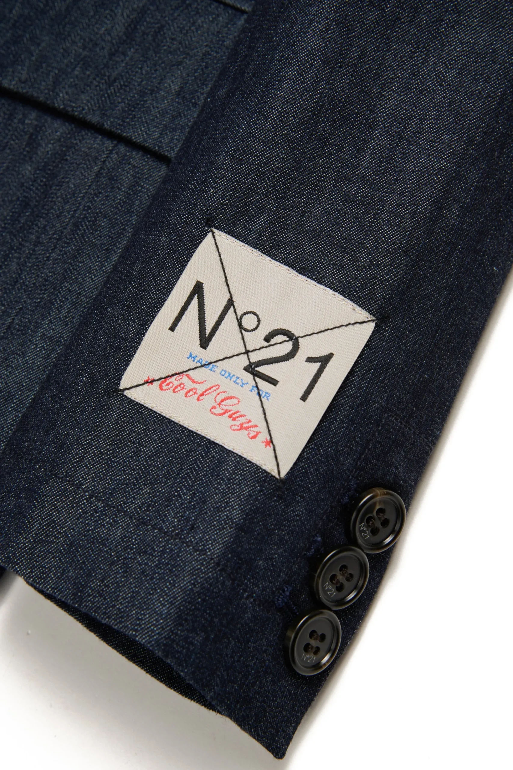Party Looks | Party Looks>N°21 Chambray denim blazer jacket blue denim