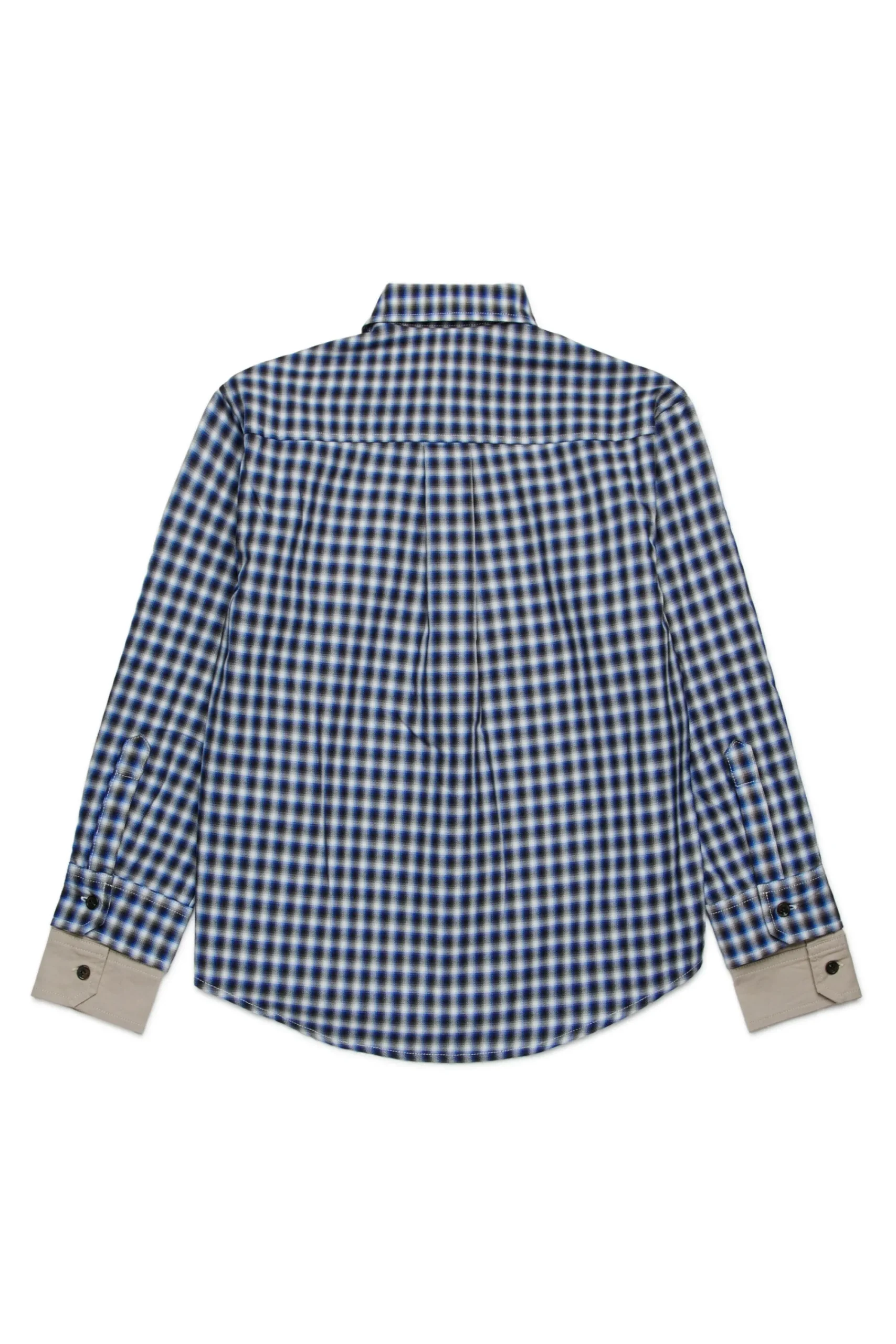 Logomania | Logomania>DSQUARED2 Check allover shirt with DSQ2 logo blue surf the web