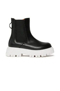 Boots And Combat Boots | Boots And Combat Boots>MARNI Chelsea boots with logo on the back black