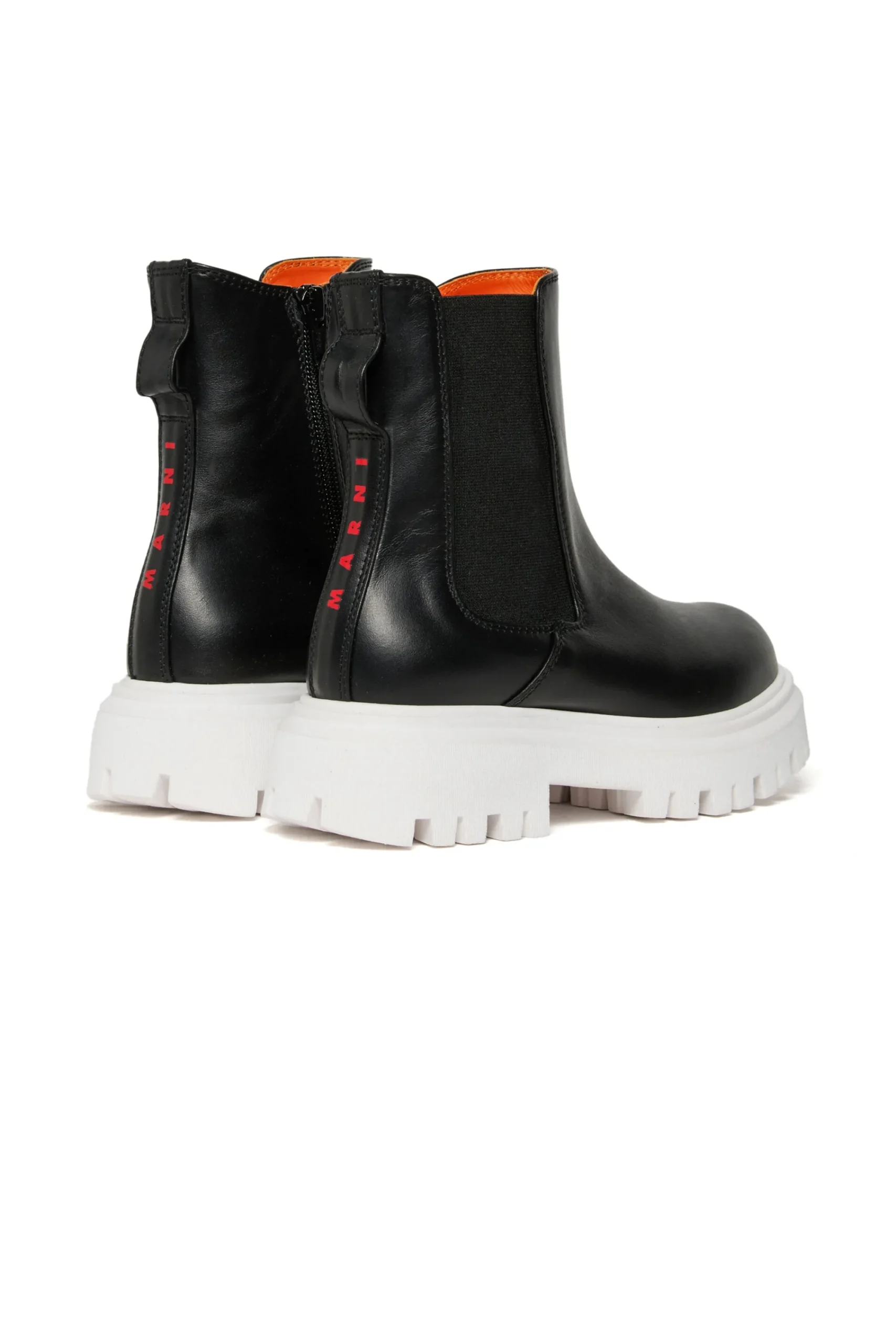 Boots And Combat Boots | Boots And Combat Boots>MARNI Chelsea boots with logo on the back black