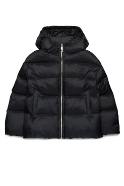 Jackets And Padded Jackets>MAX&Co. Classic hooded padded jacket black