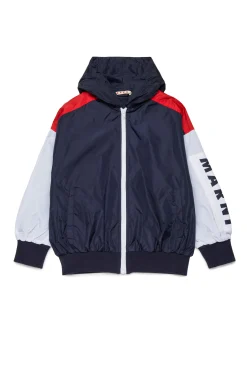 Jackets And Padded Jackets | Activewear>MARNI Colorblock windbreaker jacket blue navy