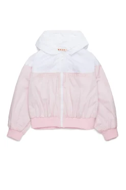 Jackets And Padded Jackets>MARNI Colorblock windbreaker jacket light pink