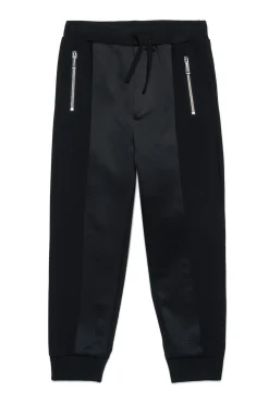 Pants | Pants>DSQUARED2 Cool wool and satin evening pants black