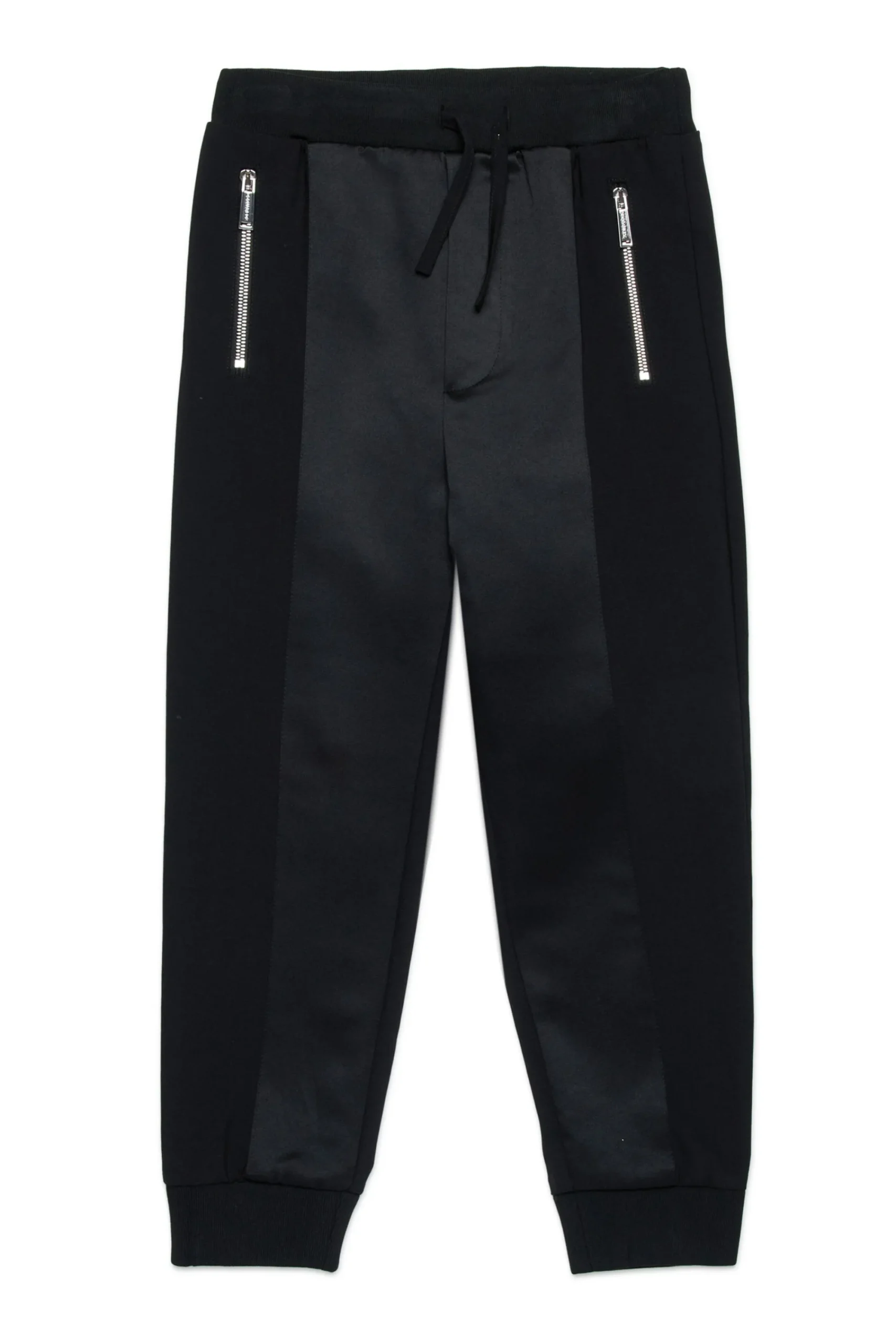 Pants | Pants>DSQUARED2 Cool wool and satin evening pants black