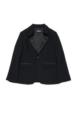 Jackets And Padded Jackets | Jackets And Padded Jackets>DSQUARED2 Cool wool blazer jacket black