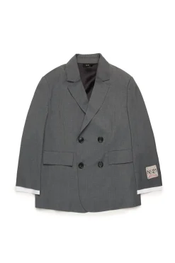 Jackets And Padded Jackets>N°21 Cool wool blazer jacket medium gray