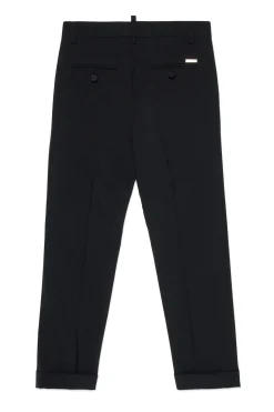 Pants | Pants>DSQUARED2 Cool wool chino pants black