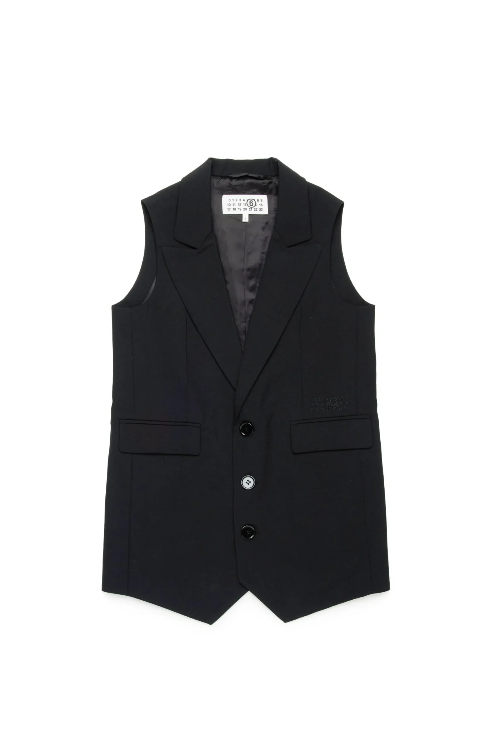 Jackets And Padded Jackets | Jackets And Padded Jackets>MM6 MAISON MARGIELA Cool wool formal waistcoat black