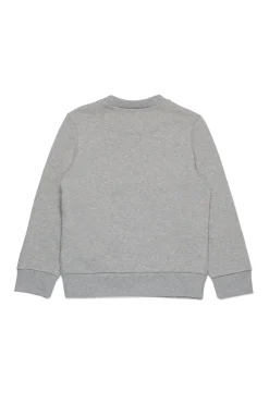 Sweatshirts | Activewear>N°21 Cotton crew-neck sweatshirt with logo grey melange