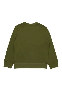 Sweatshirts | Activewear>N°21 Cotton crew-neck sweatshirt with logo military green