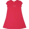 Dresses | Oval D By Diesel>DIESEL Cotton dress with Oval D logo strawberry pink