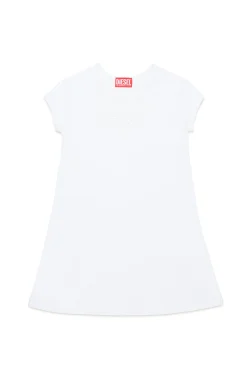 Dresses | Oval D By Diesel>DIESEL Cotton dress with Oval D logo white