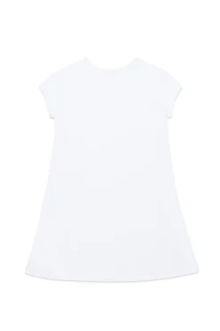 Dresses | Oval D By Diesel>DIESEL Cotton dress with Oval D logo white