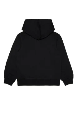 Sweatshirts | Sweatshirts>DSQUARED2 Cotton hooded sweatshirt with logo Icon black