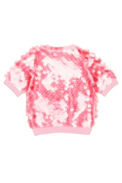 Knitwear>N°21 Cotton knit with maxi sequins pink