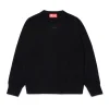 Oval D By Diesel | Oval D By Diesel>DIESEL Cotton pullover branded with Oval D logo black