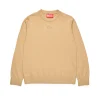 Oval D By Diesel | Oval D By Diesel>DIESEL Cotton pullover branded with Oval D logo beige