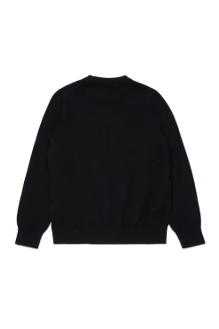 Oval D By Diesel | Oval D By Diesel>DIESEL Cotton pullover branded with Oval D logo black