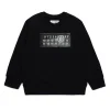 Sweatshirts | Logomania>MM6 MAISON MARGIELA Crew-neck sweatshirt branded with Numeric Logo Pixel black