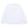 Sweatshirts | Activewear>MARNI Crew-neck sweatshirt branded with logo white