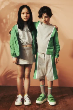 Sweatshirts | Activewear>MARNI Crew-neck sweatshirt with colorblock details pastel green