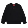 Sweatshirts | Activewear>DIESEL Crew-neck sweatshirt with patch black