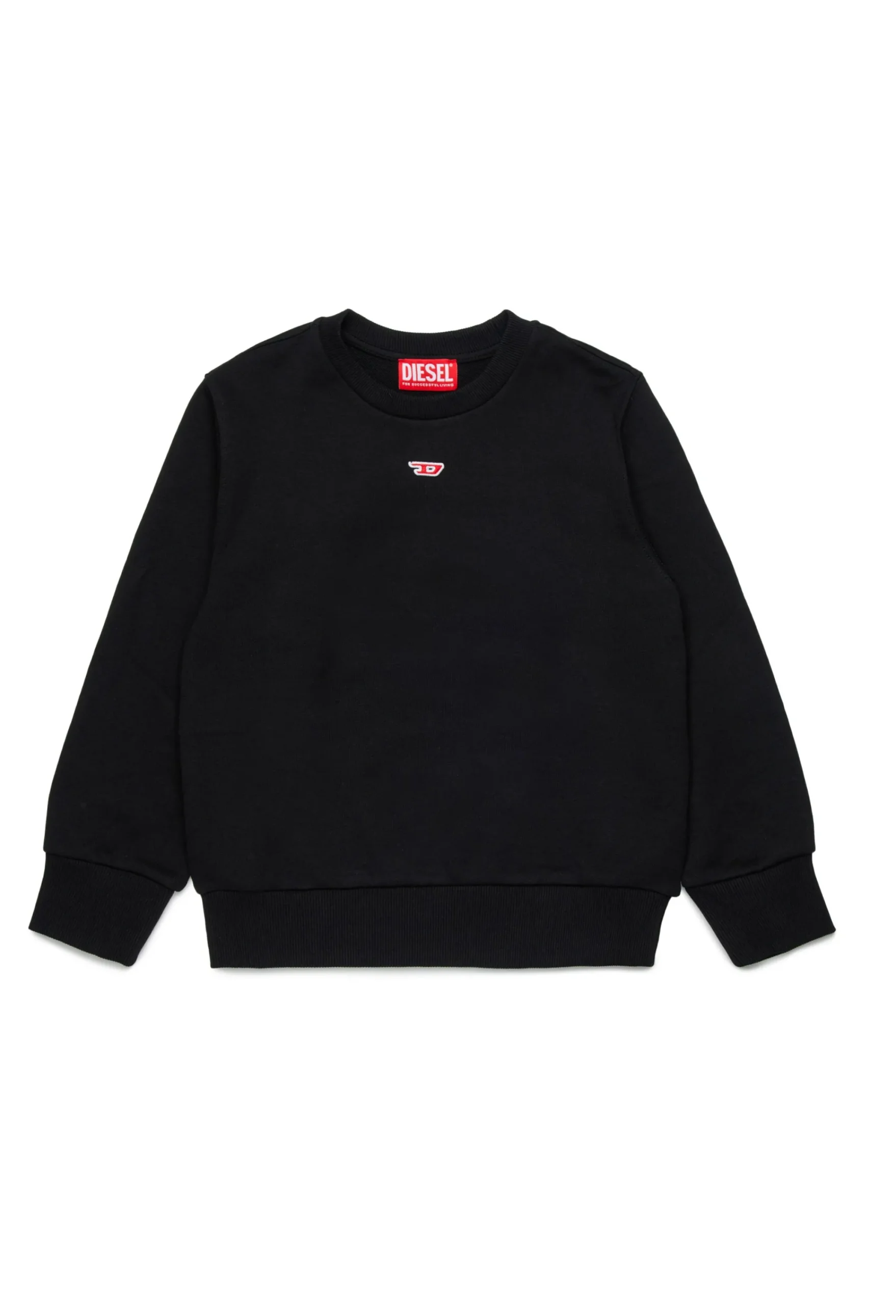 Sweatshirts | Activewear>DIESEL Crew-neck sweatshirt with patch black