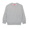 Sweatshirts | Activewear>DIESEL Crew-neck sweatshirt with patch grey melange