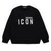 Sweatshirts | Activewear>DSQUARED2 Crew-neck sweatshirt with ICON logo black