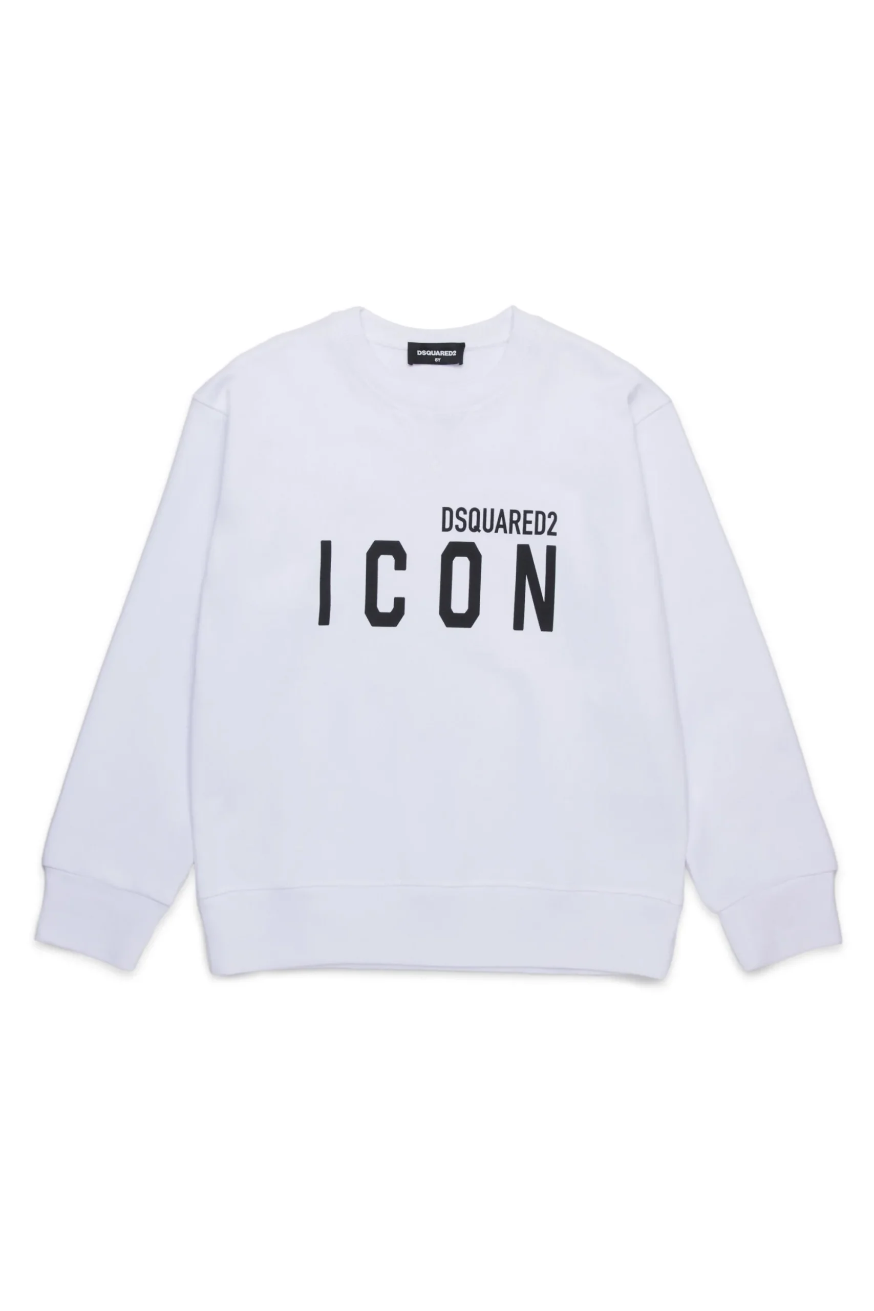 Sweatshirts | Activewear>DSQUARED2 Crew-neck sweatshirt with ICON logo white