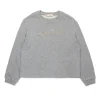 Sweatshirts>MARNI Crew-neck sweatshirt with baguette logo grey melange