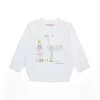Sweatshirts>MARNI Crew-neck sweatshirt with designs white