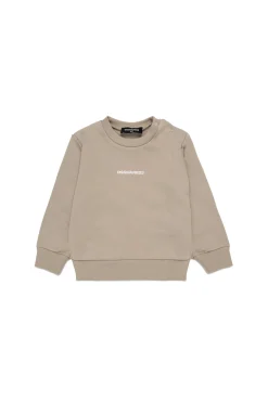Sweatshirts | Activewear>DSQUARED2 Crew-neck sweatshirt with logo medium gray