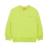 Oval D By Diesel | Oval D By Diesel>DIESEL Crew-neck sweatshirt with maxi Oval D logo slime green