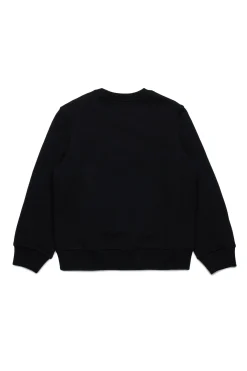 Sweatshirts | Logomania>DSQUARED2 Crew-neck sweatshirt with Maple Leaf outline black